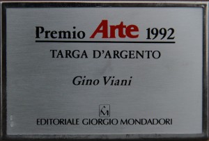 Premio Arte 1992 - Targa d'argento con l'opera "Paesaggio"